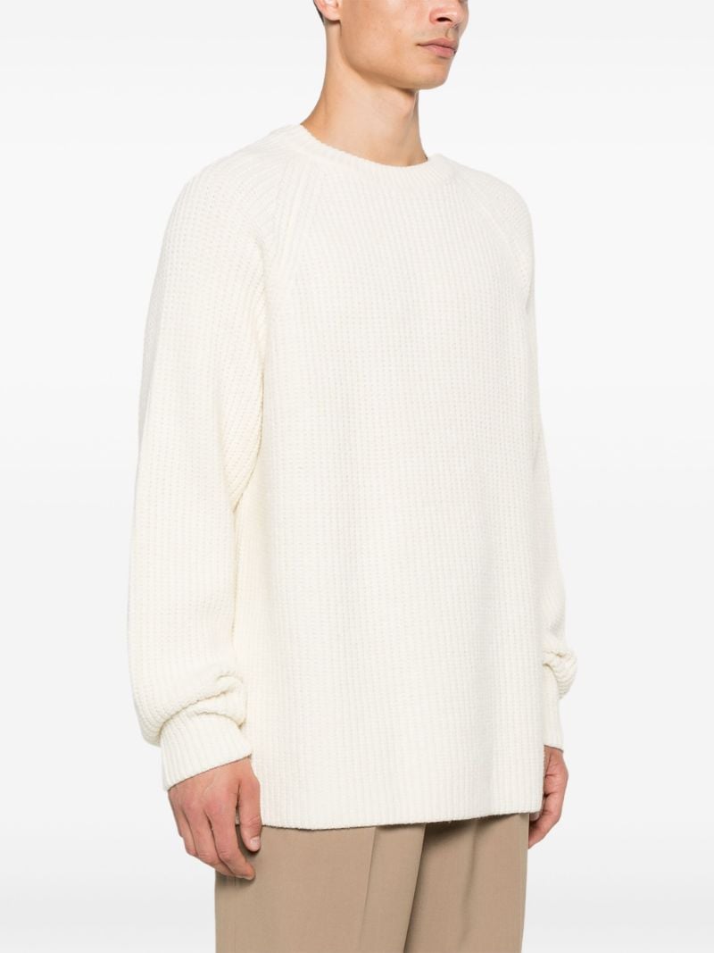White Chunky-knit Sweater