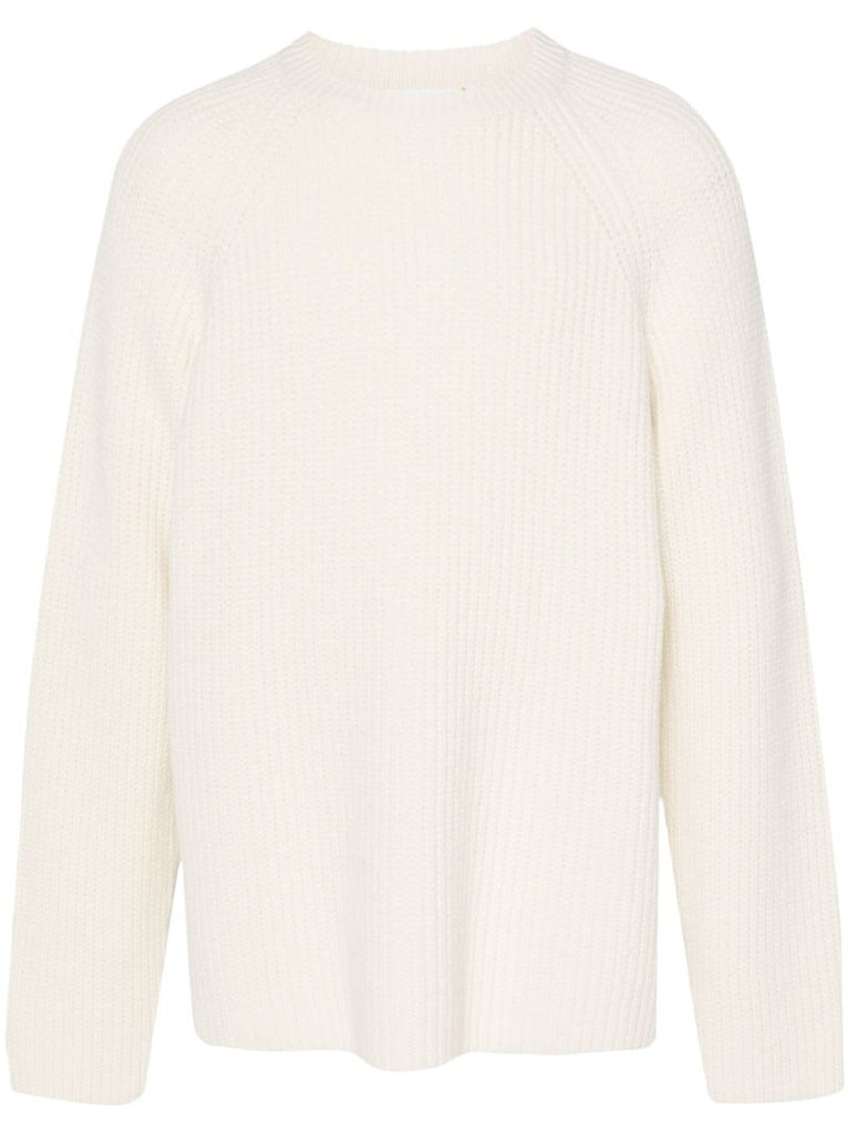 White Chunky-knit Sweater