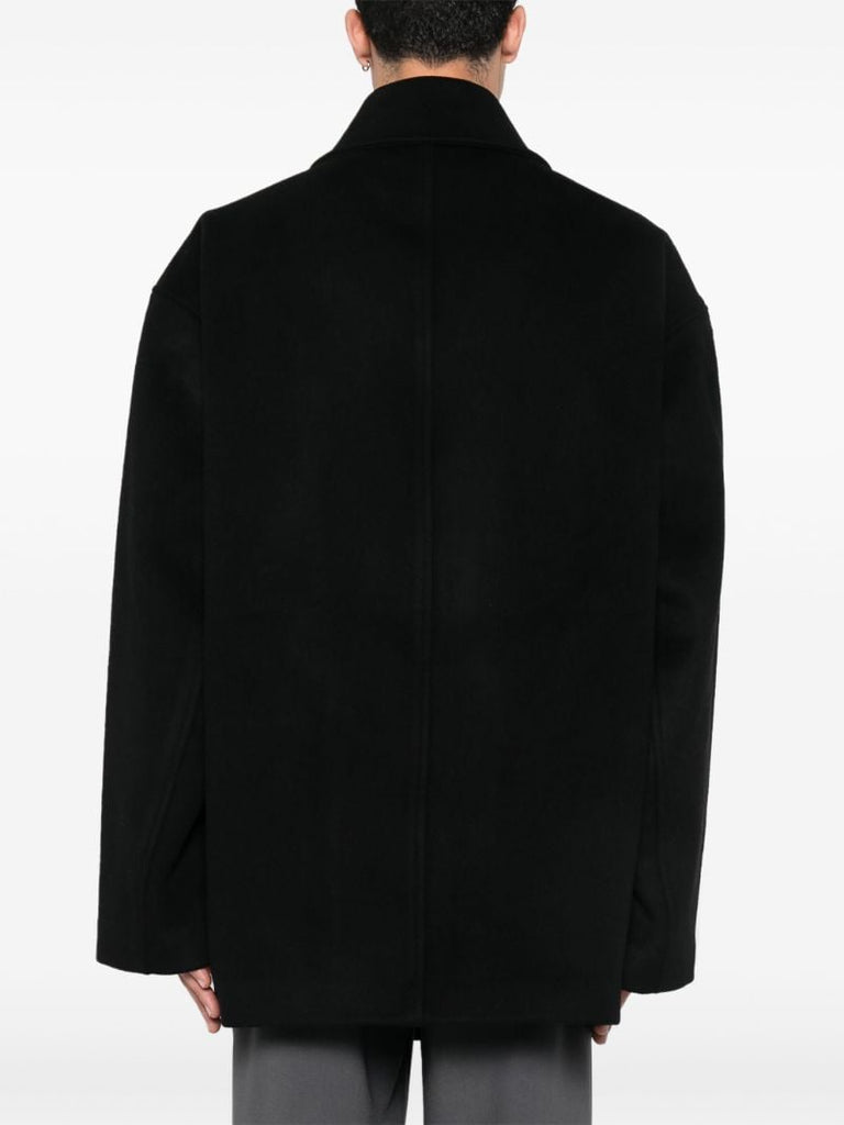 Black Double-breasted Coat