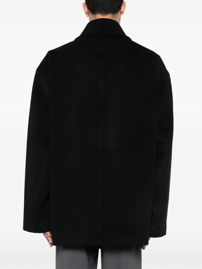 Black Double-breasted Coat