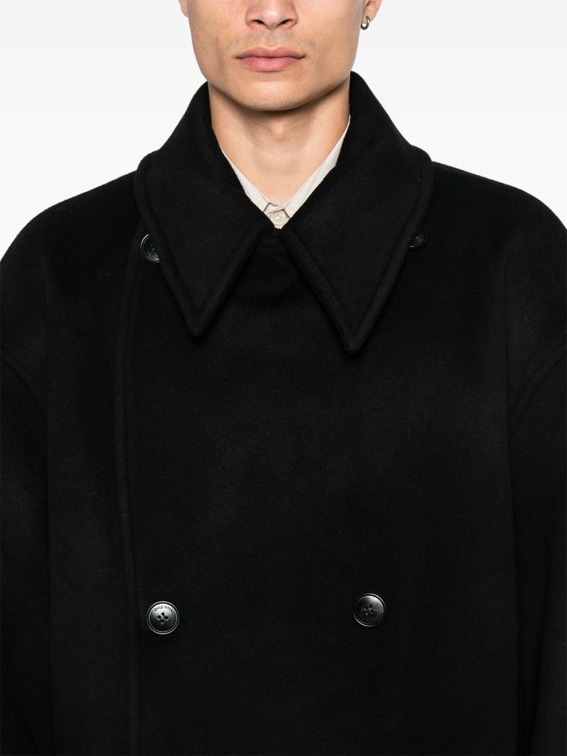 Black Double-breasted Coat