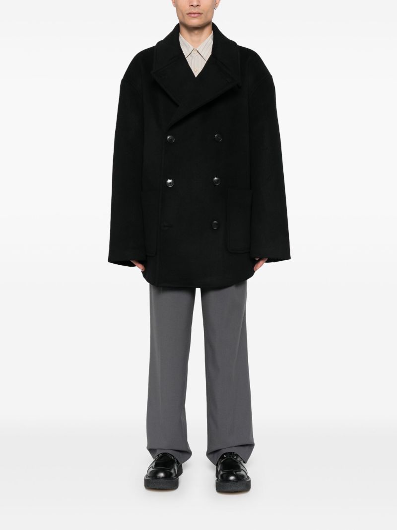 Black Double-breasted Coat