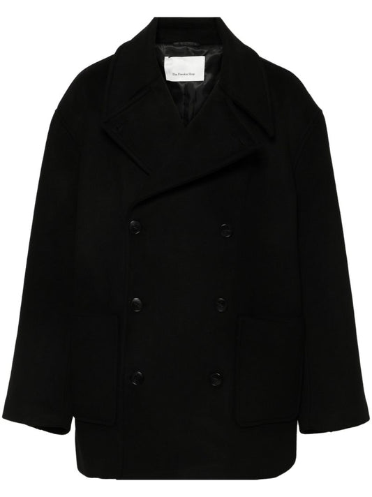 Black Double-breasted Coat