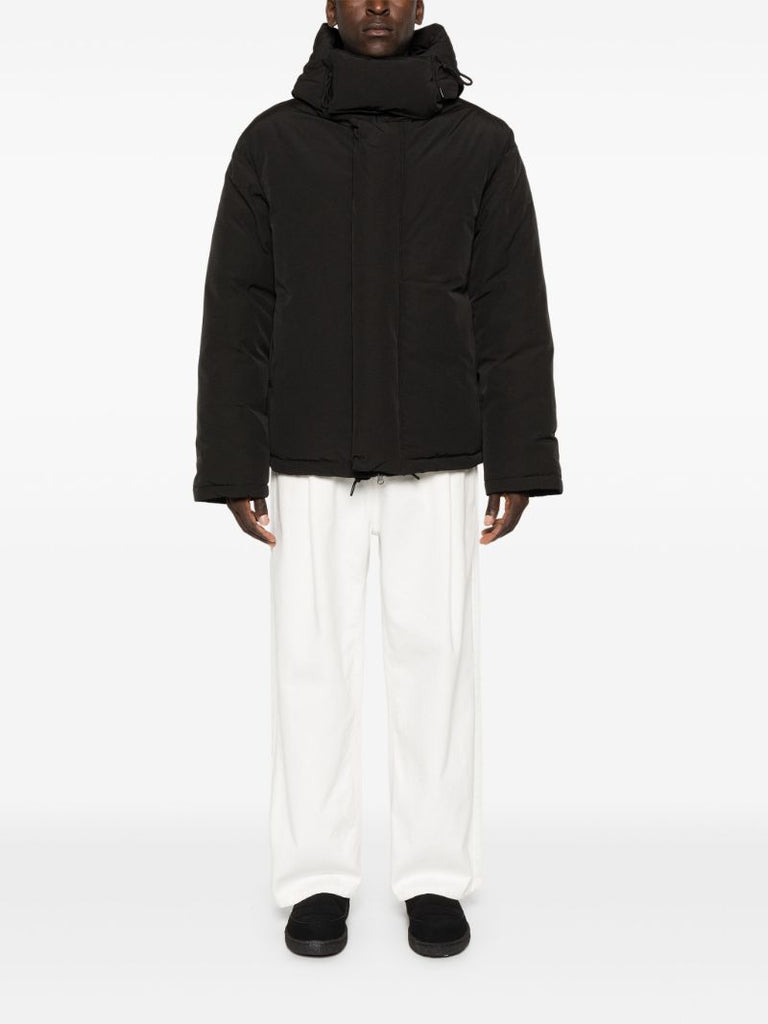 Drawstring Hood Padded Jacket