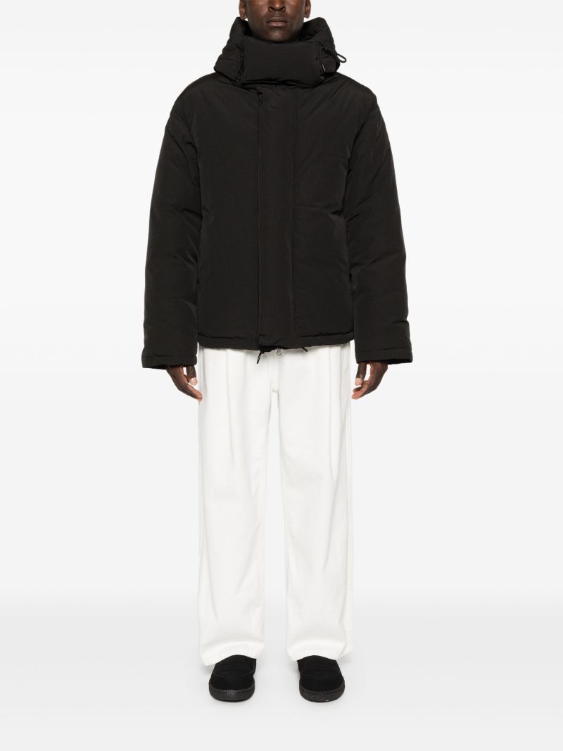 Drawstring Hood Padded Jacket