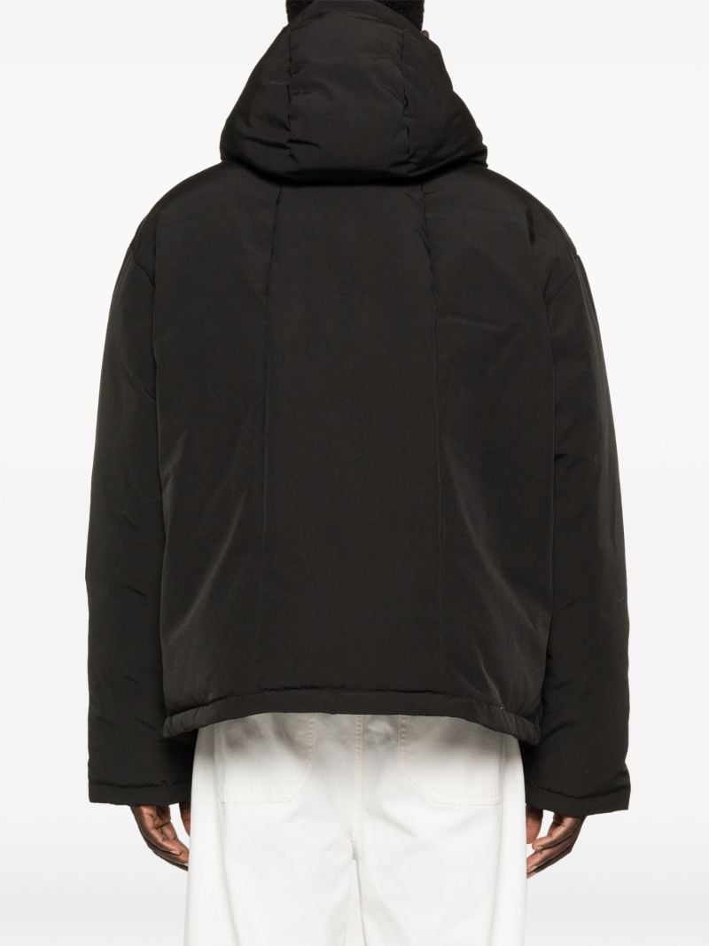 Drawstring Hood Padded Jacket