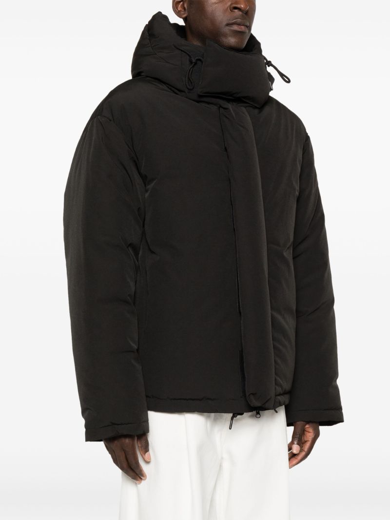 Drawstring Hood Padded Jacket