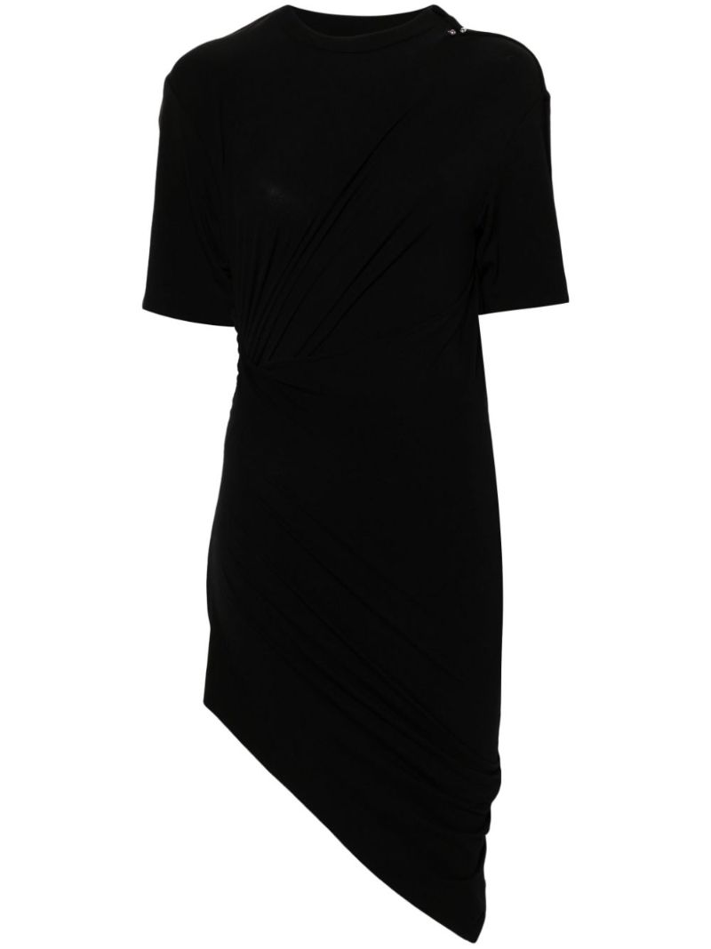Draped Pierced Mini Dress