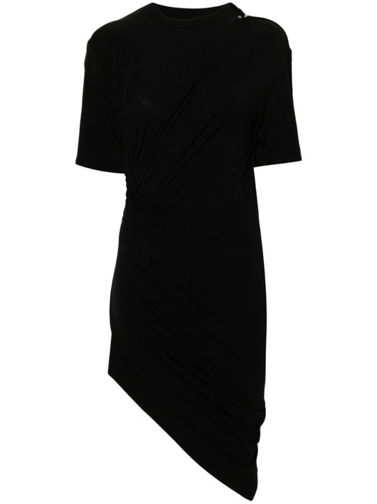 Draped Pierced Mini Dress