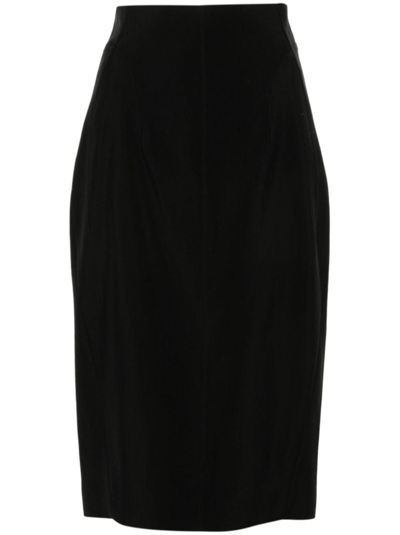 Buckled Tailored Skirt