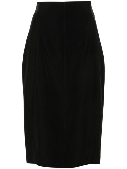 Buckled Tailored Skirt