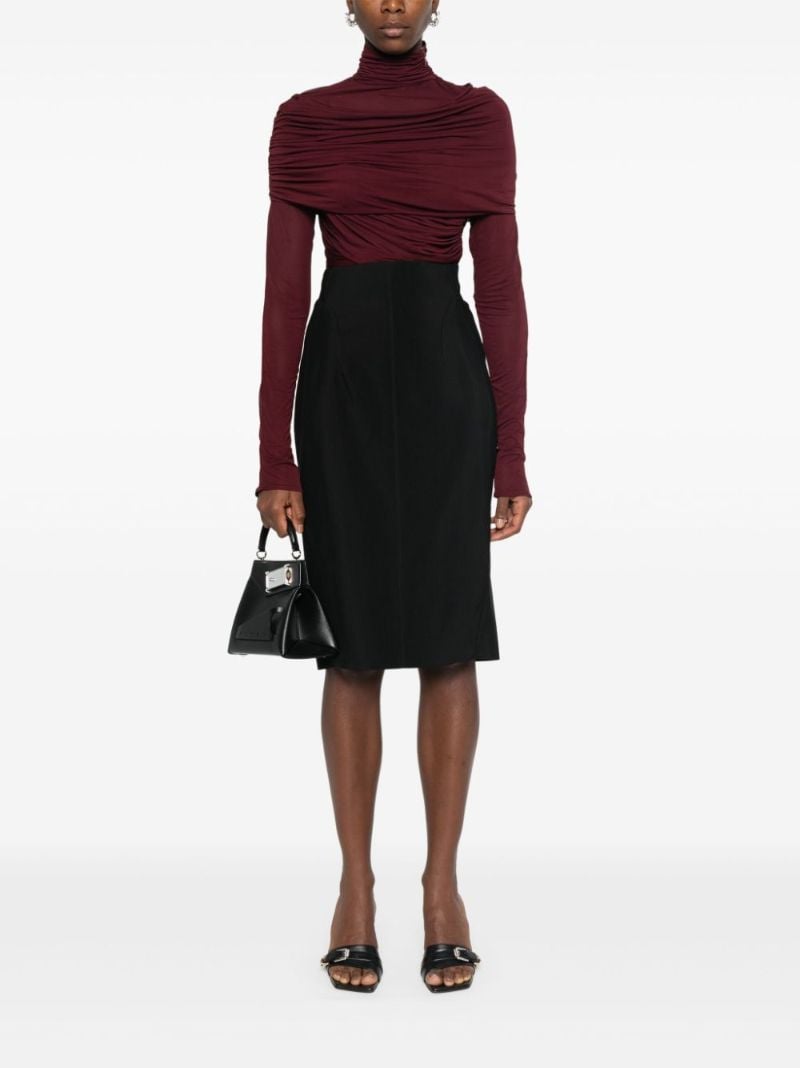 Buckled Tailored Skirt