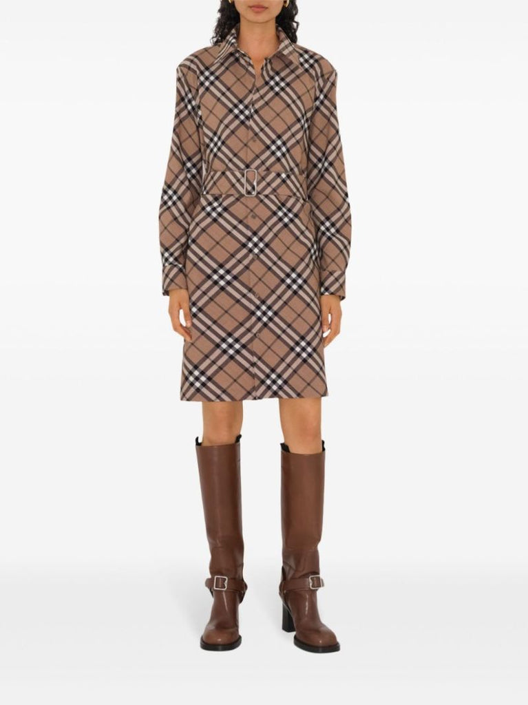 Check Shirt Dress
