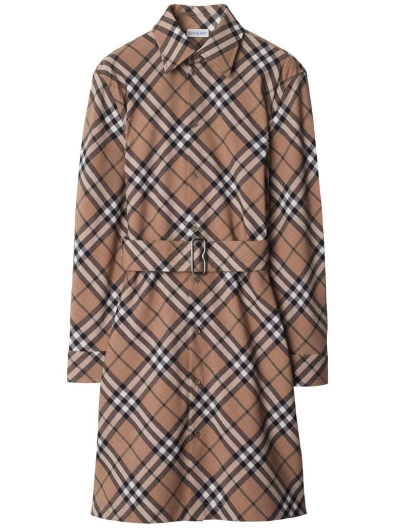 Check Shirt Dress