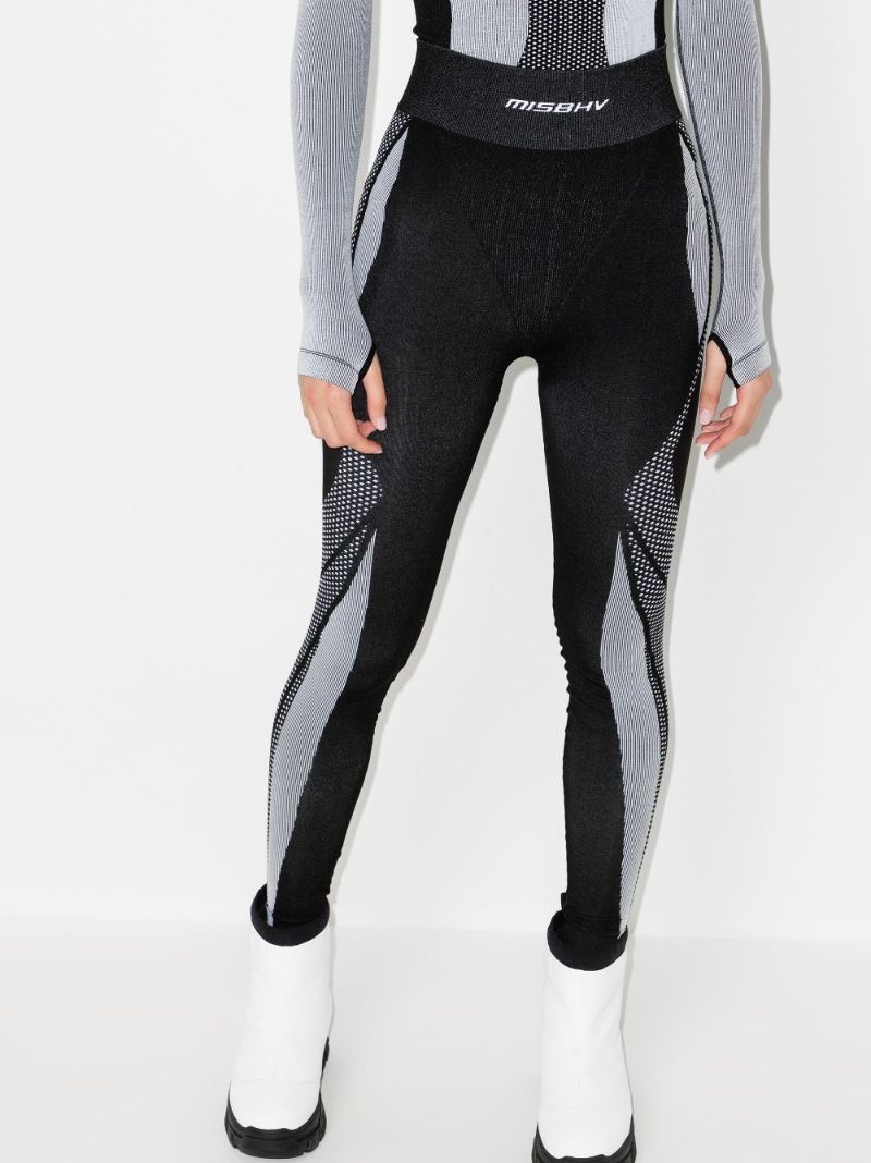 X Browns Black Base Layer Ski Leggings