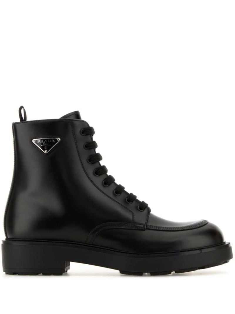 Black Triangle-logo Boots