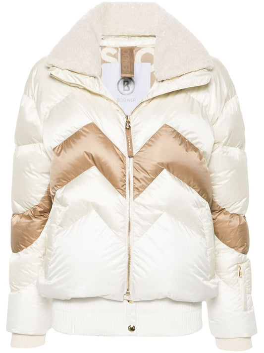 Double-collar Quilted Ski Jacket