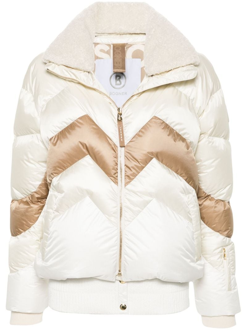 Double-collar Quilted Ski Jacket