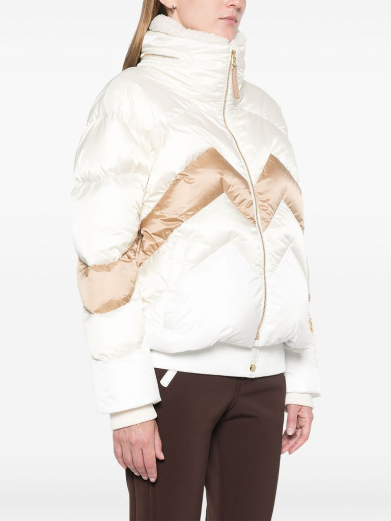Double-collar Quilted Ski Jacket