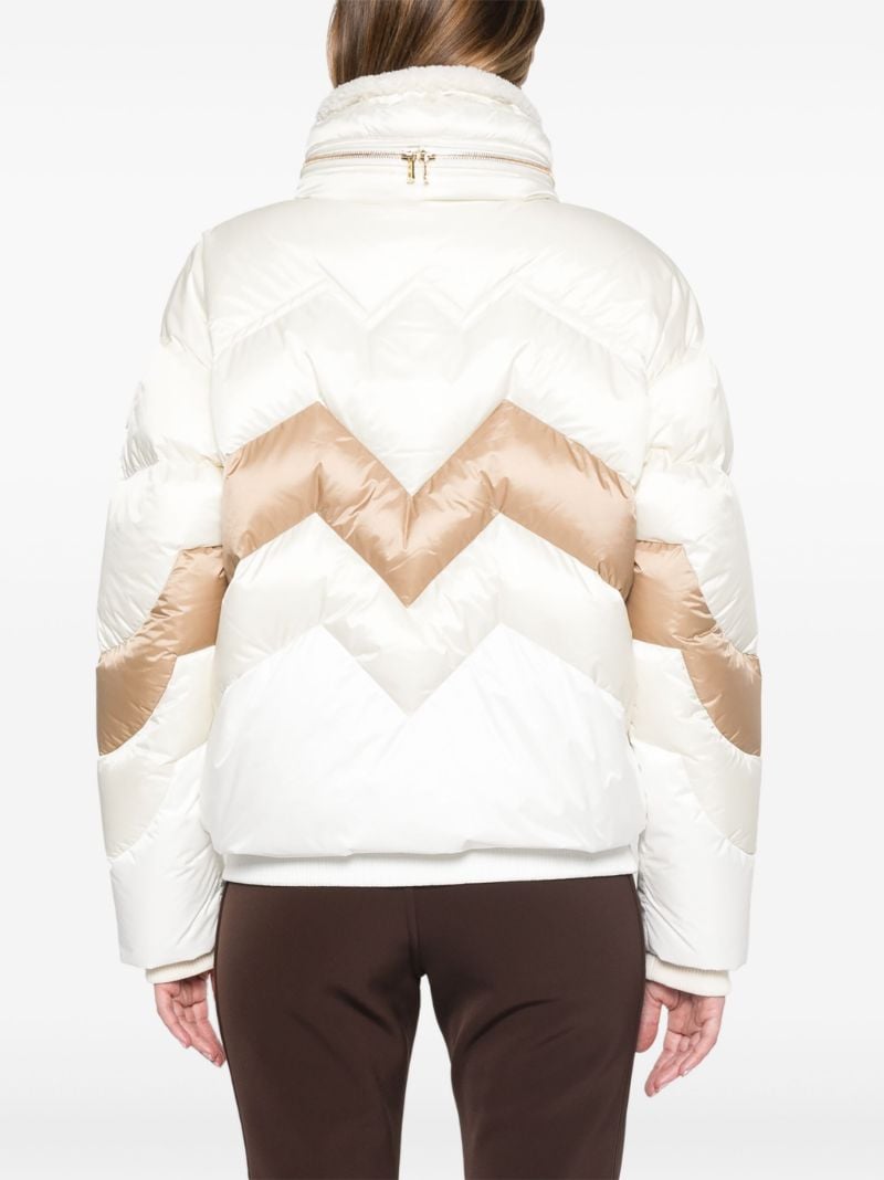 Double-collar Quilted Ski Jacket