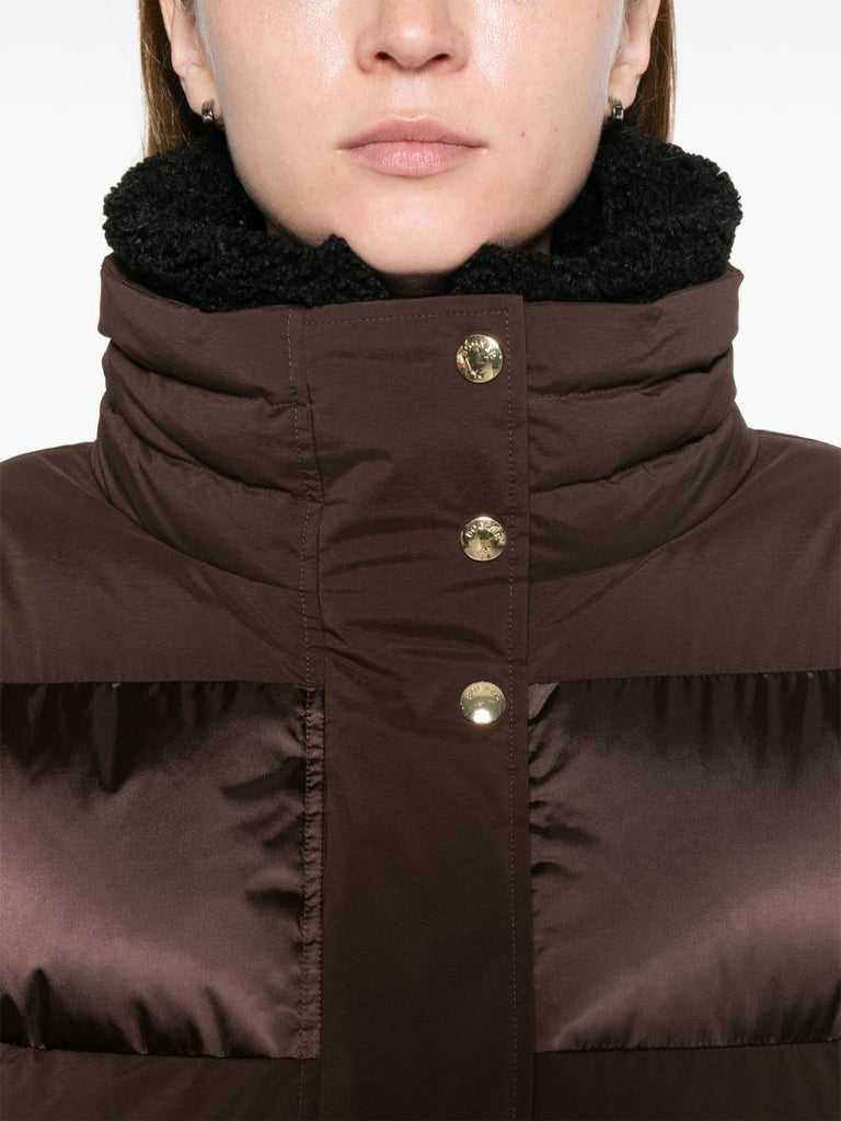 Double-collar Panelled Ski Jacket