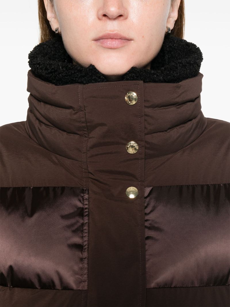 Double-collar Panelled Ski Jacket