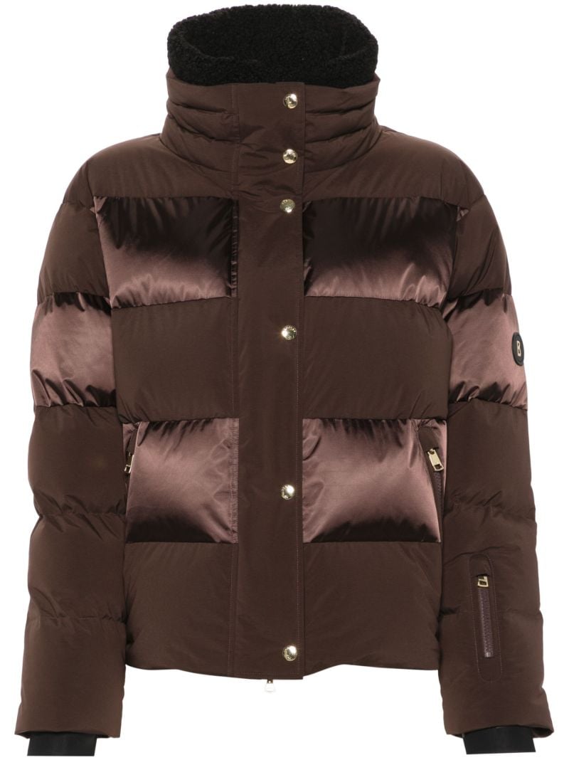 Double-collar Panelled Ski Jacket