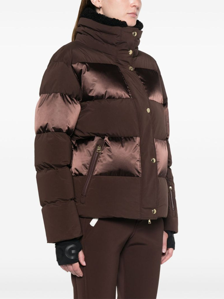 Double-collar Panelled Ski Jacket