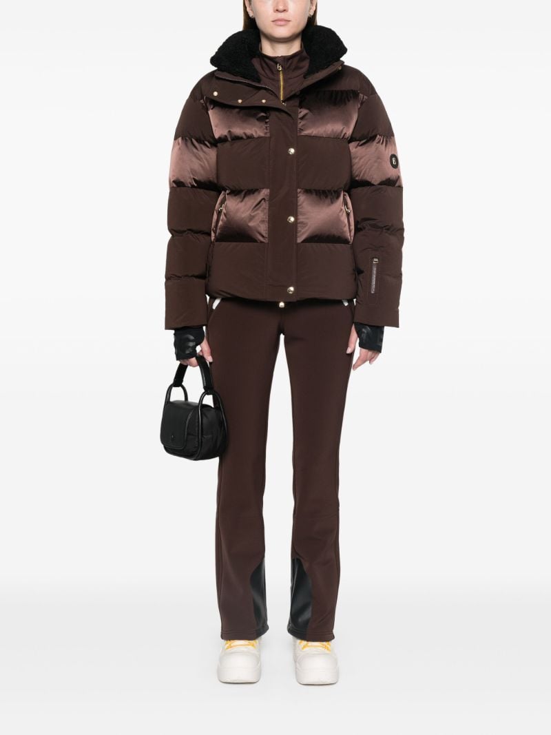 Double-collar Panelled Ski Jacket