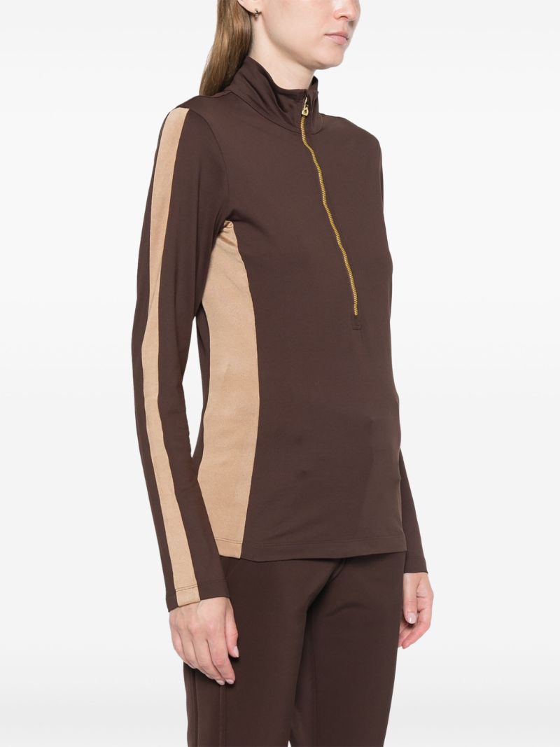 Two-tone Half-zip Ski Top