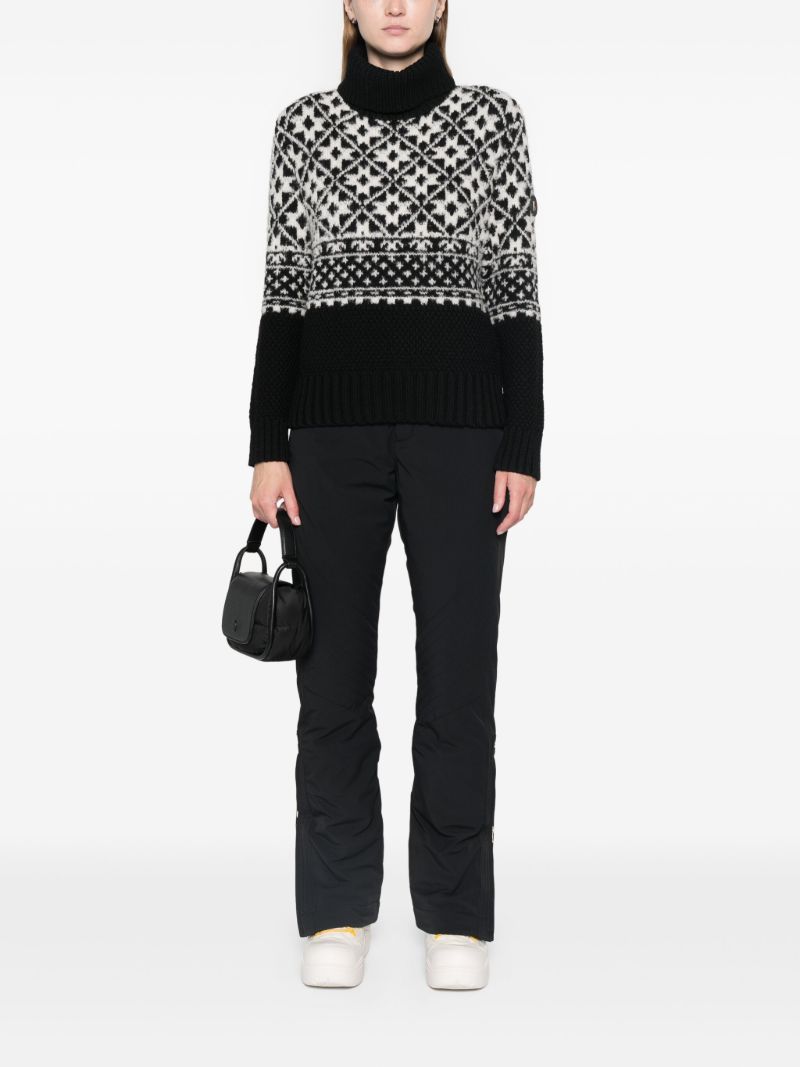 Intarsia-knit Roll-neck Sweater