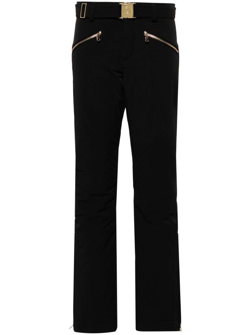 Belted Straight-leg Ski Trousers