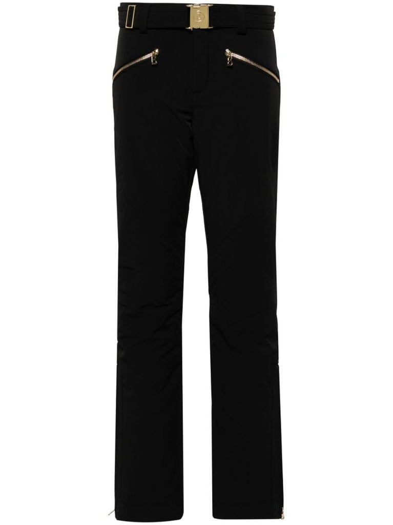 Belted Straight-leg Ski Trousers