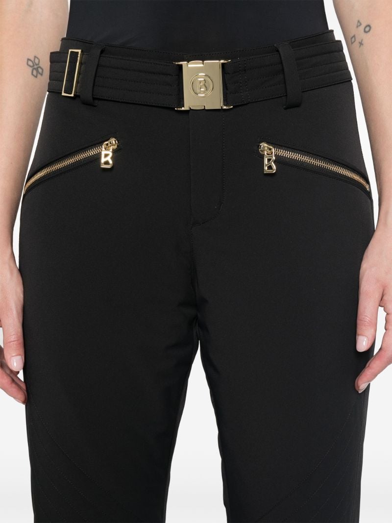 Belted Straight-leg Ski Trousers