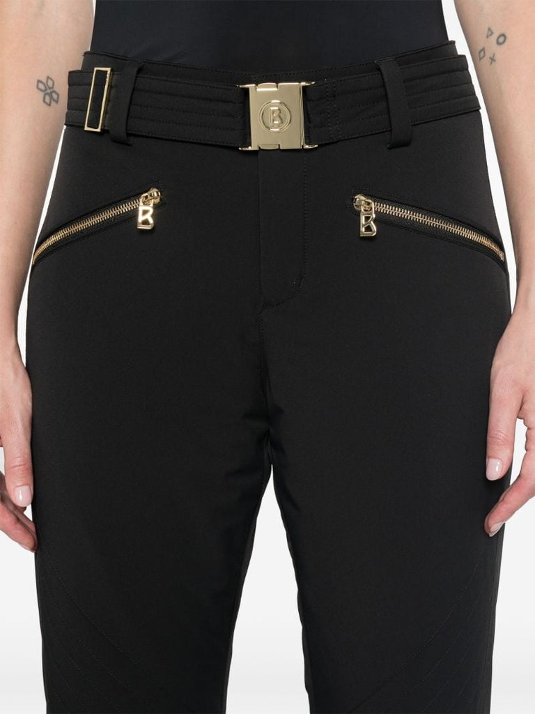 Belted Straight-leg Ski Trousers