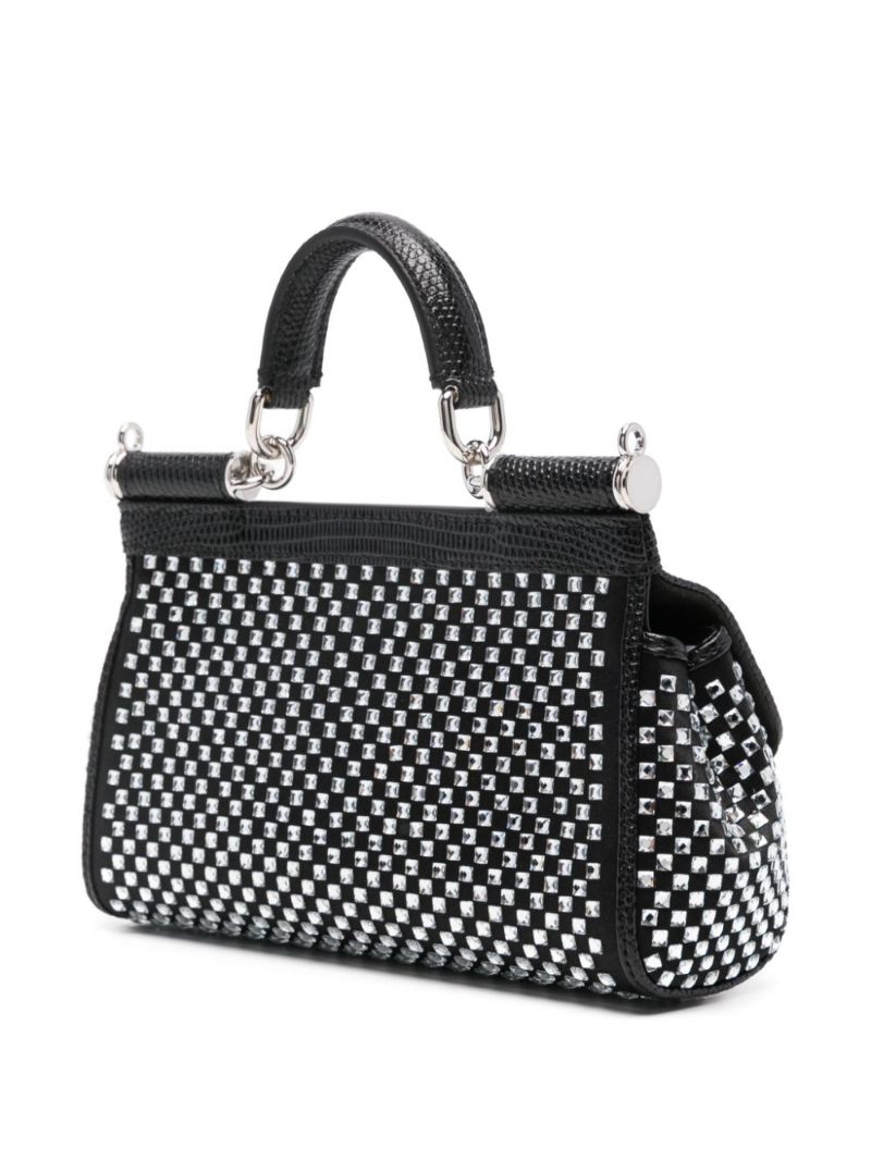 Black Sicily Tote Bag