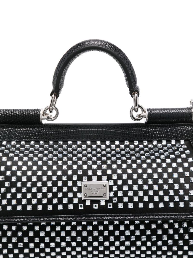 Black Sicily Tote Bag