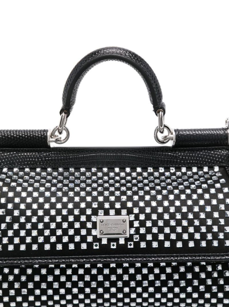 Black Sicily Tote Bag