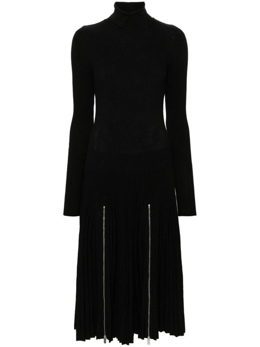 Pleated Midi Dress
