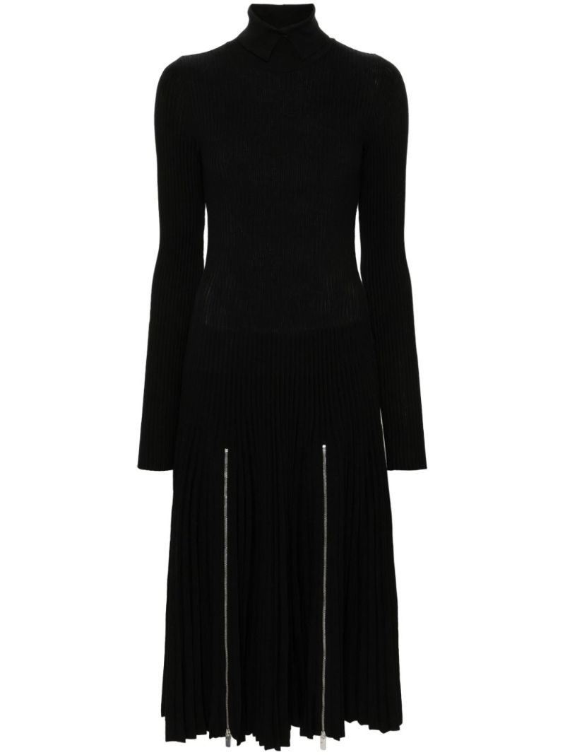 Pleated Midi Dress