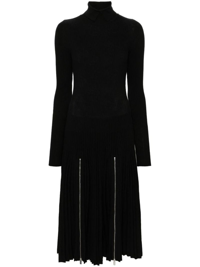 Pleated Midi Dress