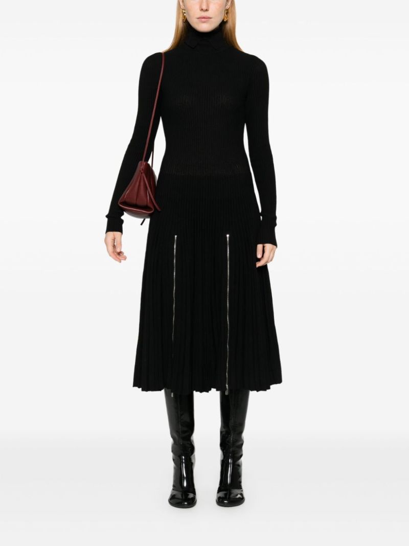 Pleated Midi Dress