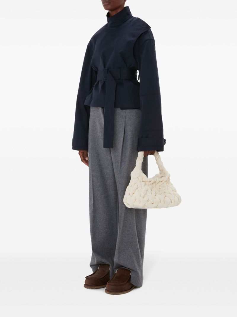 Cable-knit Tote Bag