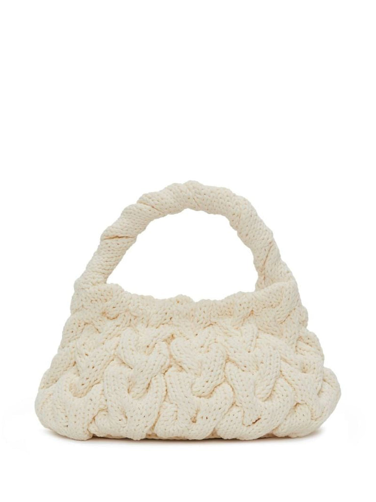Cable-knit Tote Bag
