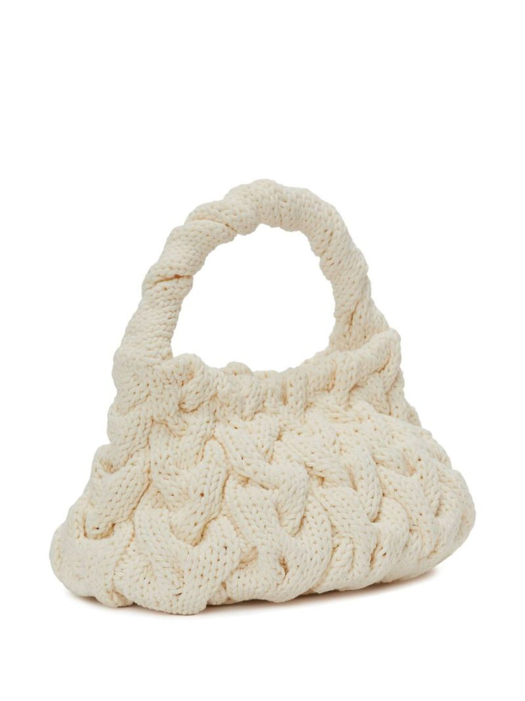 Cable-knit Tote Bag