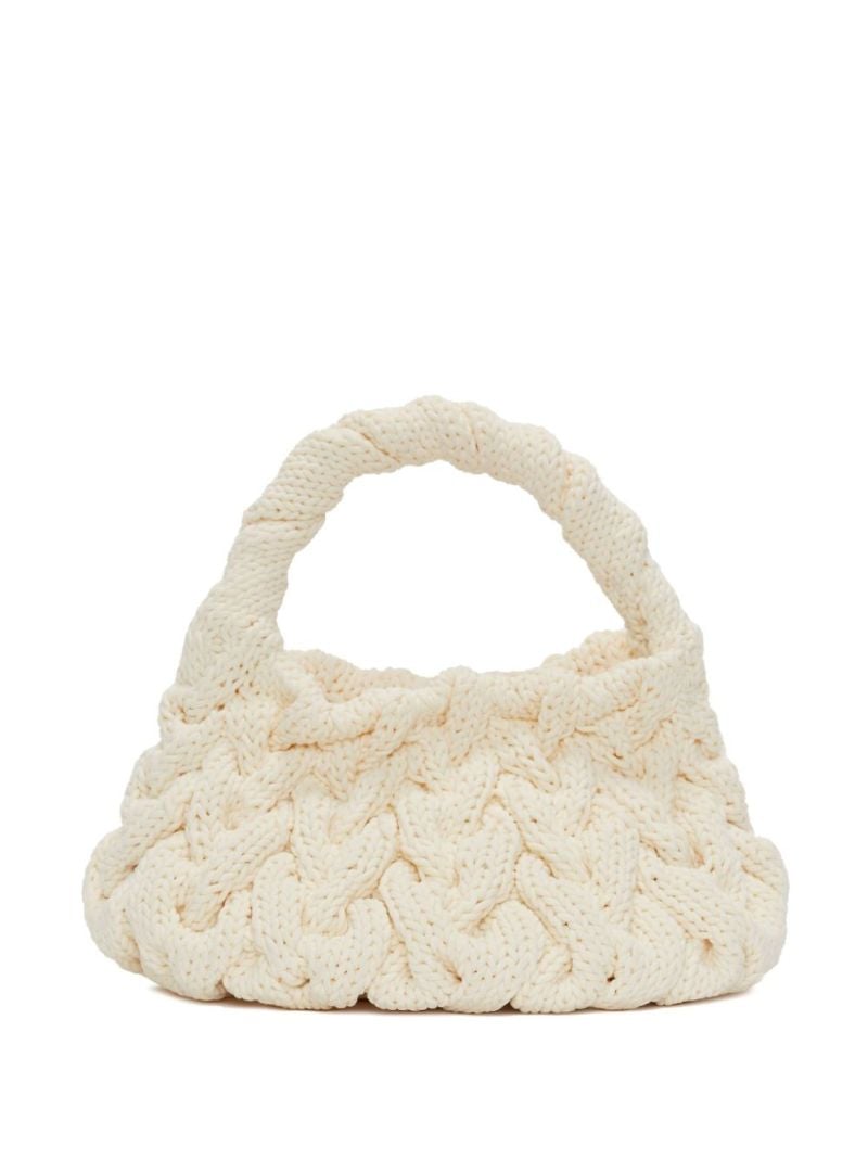 Cable-knit Tote Bag