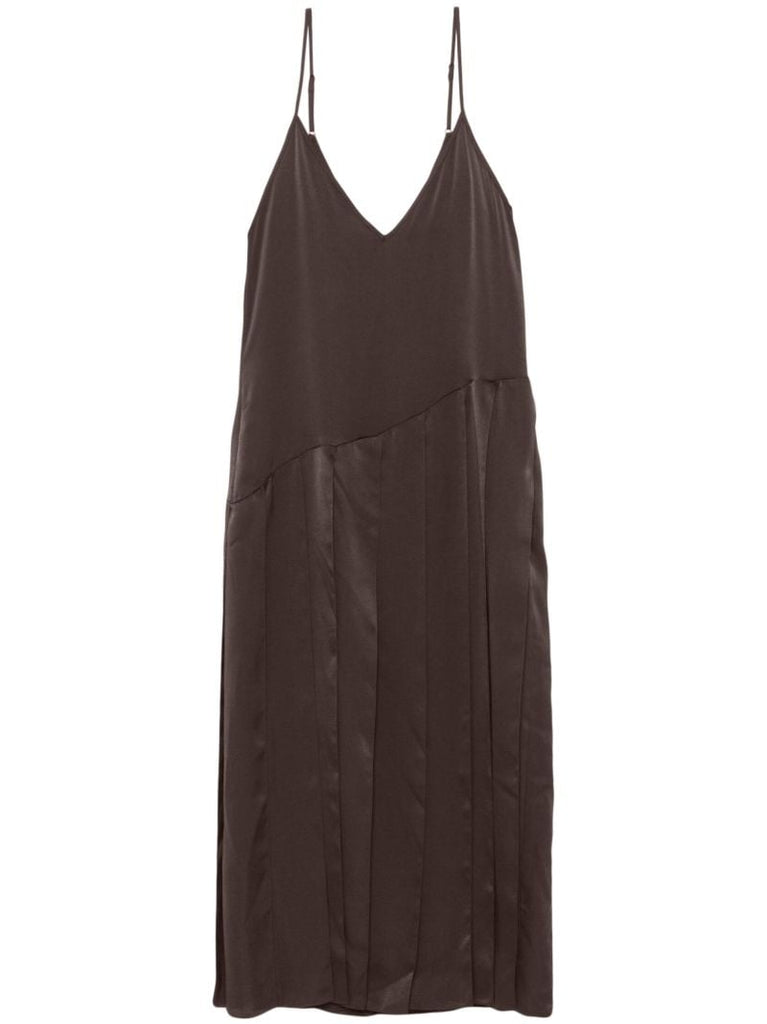 Pleated Midi Dress