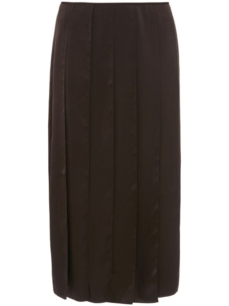 Brown Pleated Skirt