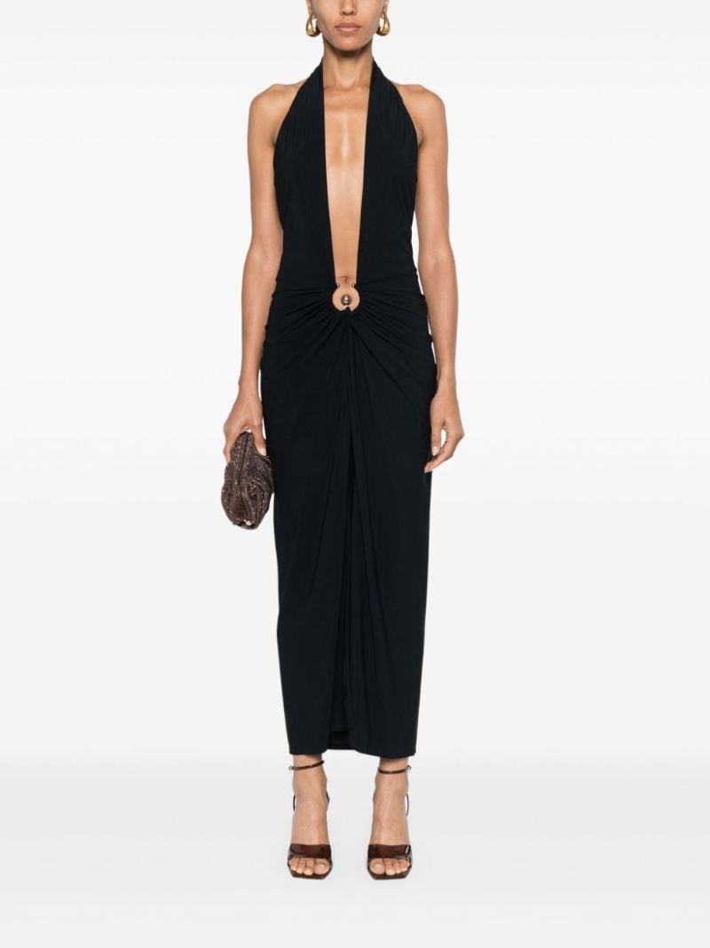 Pierced Orbit Halterneck Dress