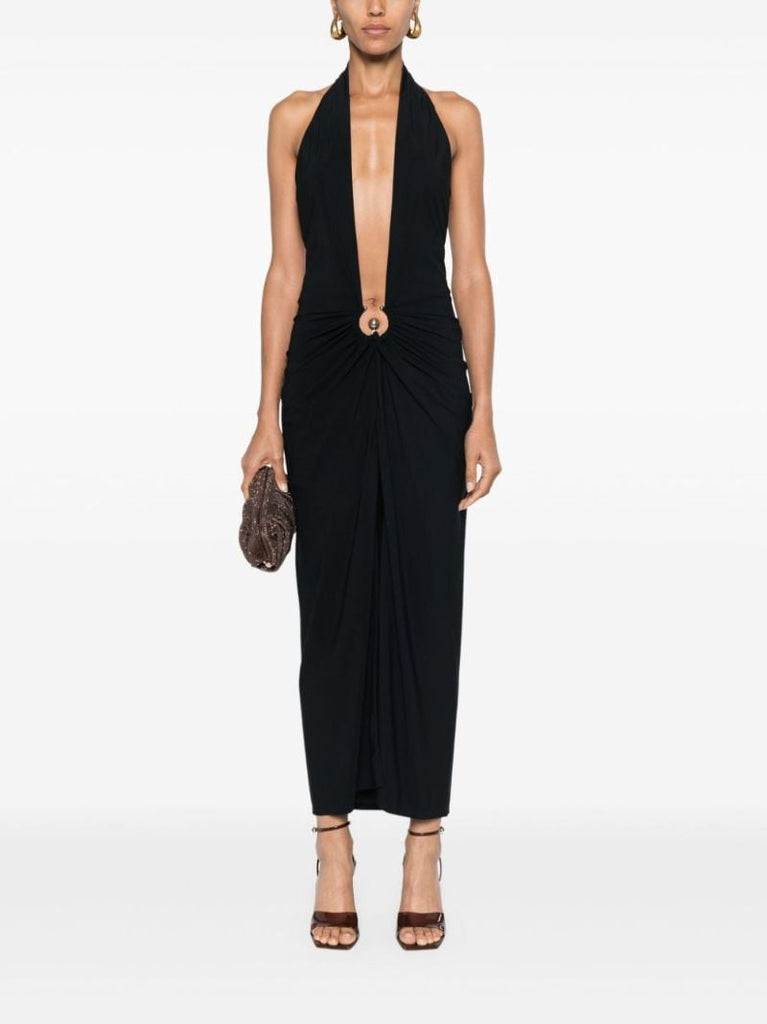 Pierced Orbit Halterneck Dress